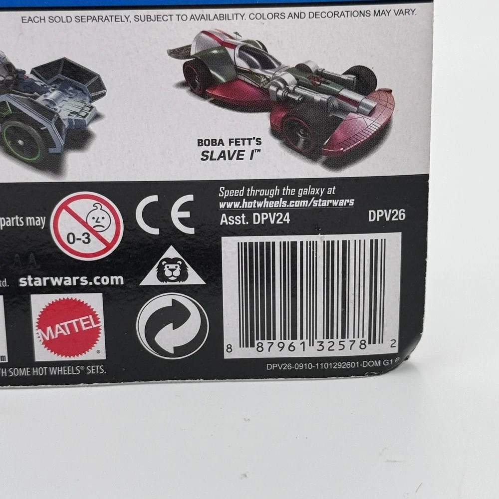 Hot Wheels Star Wars Carships X-Wing Fighter Die-Cast Car White‎ DPV26 New